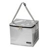 Cold Bag Cooler Bag Foldable Storage Double Flap Cooler Bag Capacity 15L Silver Delice UE-650