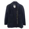 20172 Coco Gold Button Suit Jacket 42 Black Vintage Women Used