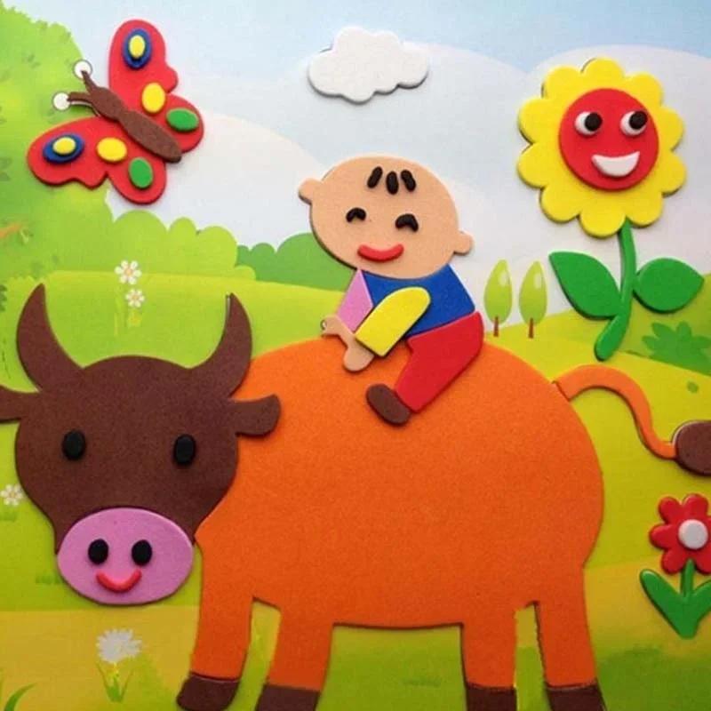 10 Sheets Thick Multicolor A4 Sponge EVA Foam Paper Kids Handmade DIY Hand Craft