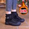 2025 Autumn Leather British Style Retro Mid-top Casual Shoes Women's Ugly Cute Big Head Fashion Breathable Short Boots Women's Shoes Trend