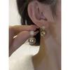 Niche Style Champagne Gold Zircon Best Selling Anti-Allergy Women's Pearl