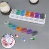 Weekly Pill Organizer 21 Compartments Date Reminder 3 Times One Day Portable Food Grade 7 Days Travel Capsule Tablet Storage Box Container Traveling