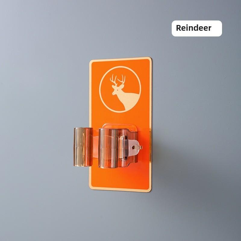 Клейкий держатель для швабры и щетки, настенный органайзер для швабры, захват для щетки без проколов для ванной комнаты, кухонное хранение