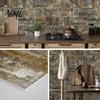 Rental Friendly Wall Stickers 16Pcs Peel And Stick Backsplash Tile, Waterproof Stickers, Removable Old House Transformation Panels, Self Adhesive