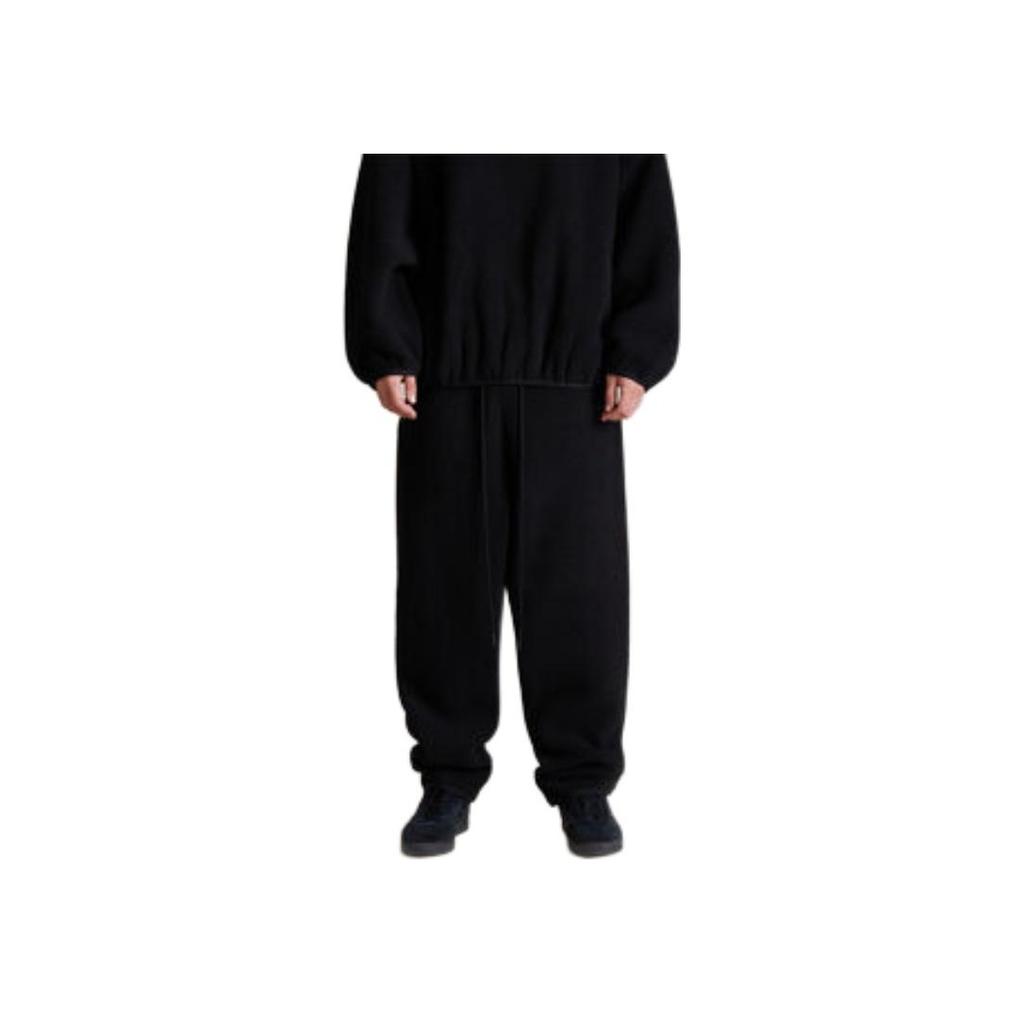 Fear of God Мужские флисовые брюки Essentials Polar Black Bottoms 130SP244254F