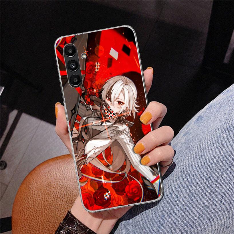 Чехол для телефона Arlecchino Genshin Impact для Samsung Galaxy A17 A37 A57 A16 A26 A36 A56 A15 A14 A13 A55 A54 A53 A35 A34 A33 A25 A24
