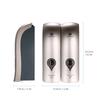 CHUANGDIAN 300ml*2 NO Drilling Wall Mounted Double-Head Manual Soap Dispenser Bathroom Shower Gel