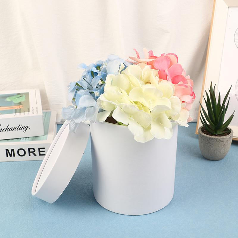 1Pc Flower Box Rose Bouquet Boxes Round Box Flower Arrangement Wedding Decor