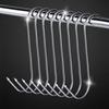 20PCS Stainless Steel S-shaped Hook Tool Butcher's Meat For Smoking Butchering Hunting Chicken BBQ Pork Sausage Bacon Grill Hook