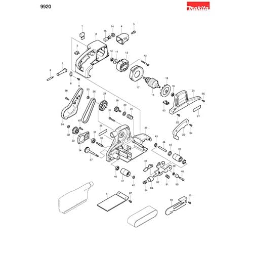 Makita 643750-0 Крышка держателя щетки