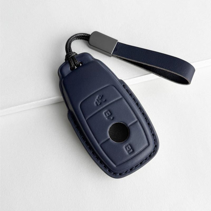 Mercedes-Benz Genuine Leather Key Case for GLC, Class A, S, C200, E300 Models
