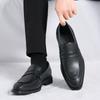 Мужская обувь Большой размер кожаная обувь Мужская повседневная обувь на одной педали Британская деловая одежда Маленькая кожаная обувь Лоферы