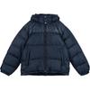 Removable Hood Down Jacket Men Outerwear Navy-Blue CU449-B5H