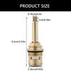 Каплестойкие Сменные Вентили Смесителя Латунные Керамические Картриджи со Штоком Горячей и Холодной Воды Золотник Легко Устанавливаются