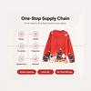 Christmas sweater 3D pattern printed women's sweater pullover, casual loose long-sleeve knit crew neck top