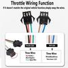 Replacement Handlebar Accelerator Speed Control Throttle Twist Grip 3-Speed Electric Bike Motorcycle Scooter For E-Bike