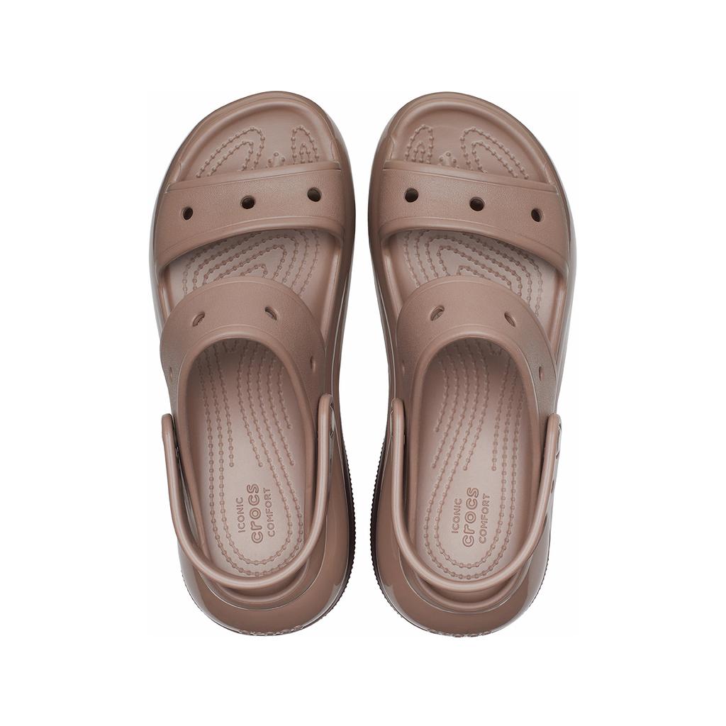 Crocs Классические легкие колесные сандалии на толстой подошве женские латте