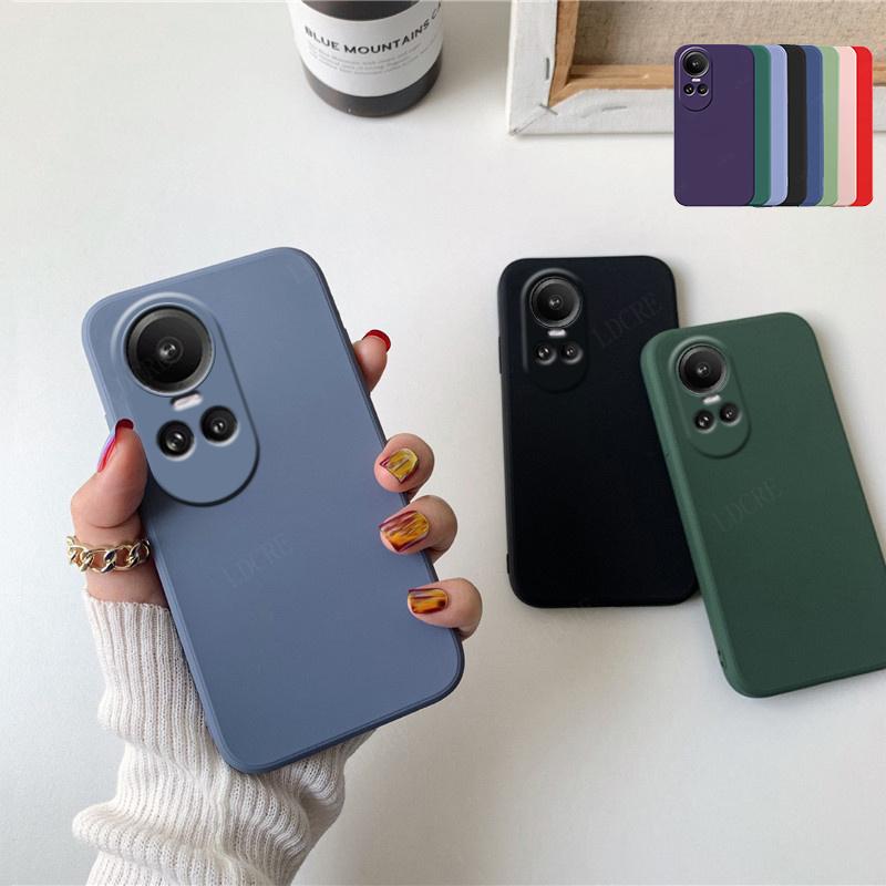 Для Reno 10 5G чехол OPPO Reno10 Reno 10 Pro 5G Capas новый жидкий силиконовый чехол противоударный мягкий чехол TPU Reno 10 5G Fundas