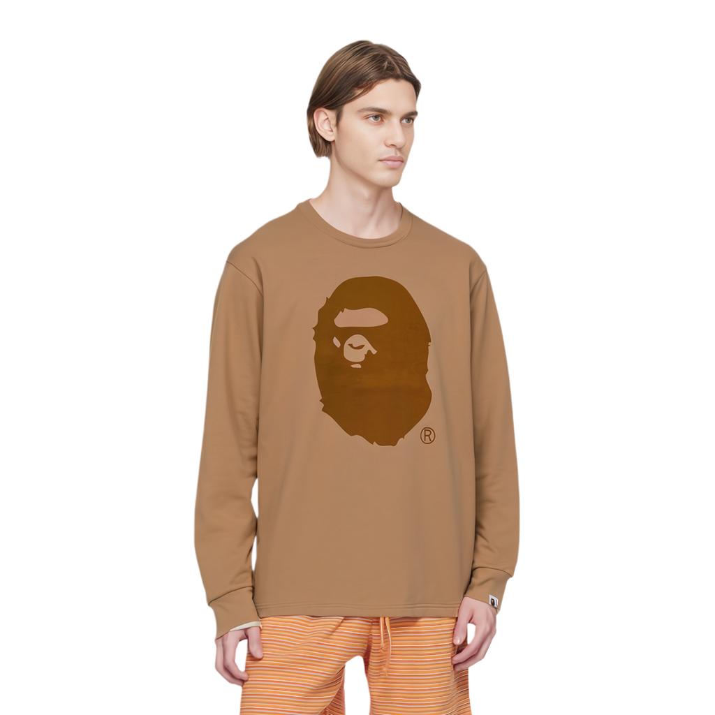 A Bathing Ape Ape head brushed-cotton sweatshirt 0ZXLTM111003N