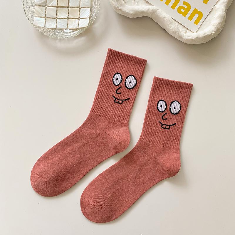 Корейские модные носки в стиле Харадзюку для женщин и мужчин, забавные носки унисекс 16 цветов, гребенной хлопок, уличный стиль, скейтборд, повседневные, парные носки-гольфы