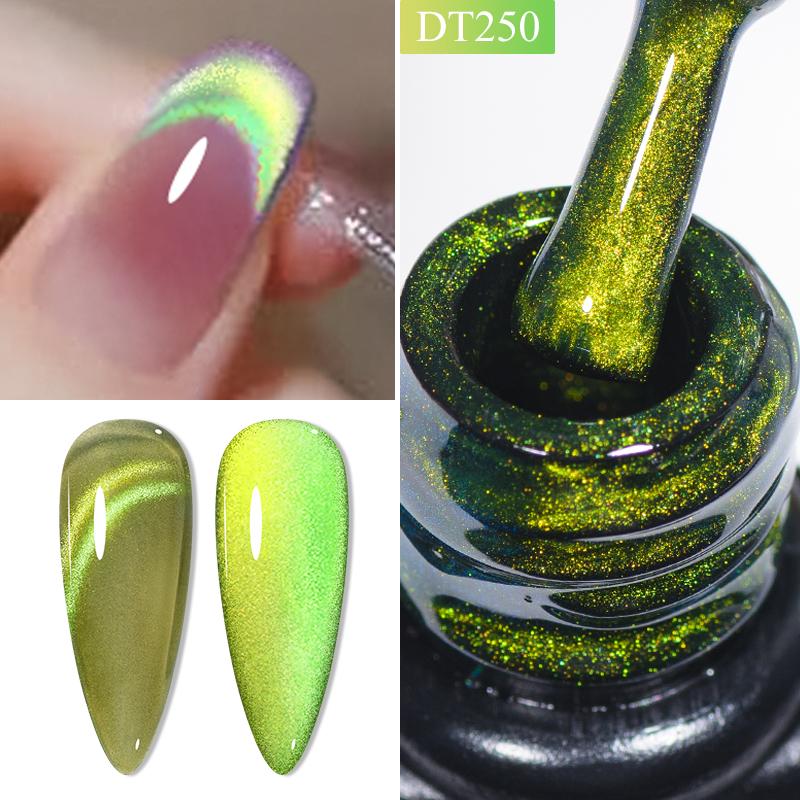 MEET ACROSS 7 мл магнитный гель-лак для ногтей «кошачий глаз» полуперманентный динамический блестящий светоотражающий гель для ногтей замачиваемый УФ-гель лак для дизайна ногтей