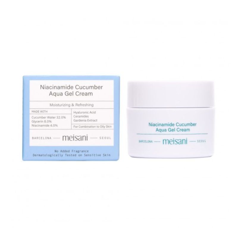 Meisani - Гель-крем с ниацинамидом и огурцом Aqua Gel Cream Mini