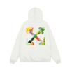 Unisex Oversized Hooded Sweatshirt With Arrow Print Casual Long Sleeve Pullover Teens Adults