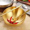 Миска из нержавеющей стали Корейский салат Безопасный Современный Закругленный край Гладкая поверхность Устойчивый к пятнам Салат