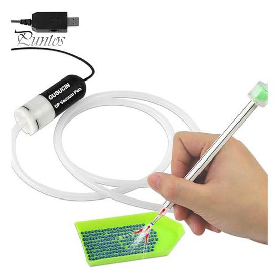 Алмазная ручка-вакуумная ручка для художественного вышивания Diamond Art Pen с питанием от USB, ручка-выщипчик страз без воска с вакуумным присосом для проектов по рукоделию Diamond Art