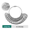 ring size measuring ring - uk measurement - as shown