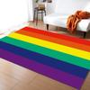 Stripes Colorful Rainbow Flag Carpets for Living Room Bedroom Area Rug Kids Room Play Mat 3D Printed Home Large Carpet
