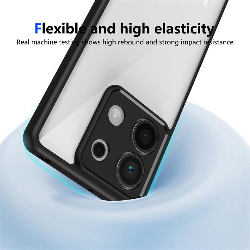 Чехол для камеры со светодиодной подсветкой, прозрачный акриловый, для Xiaomi Redmi iPhone Samsung, Xiaomi Poco X7 Pro X5 X3 M7 M6 M5 M4 F6 C75 C65 C55, чехол из силикона TPU