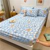 Хлопковая простыня с принтом, наматрасник с резинкой, простыня, двойная простыня королевского размера, без наволочки
