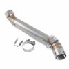 Motorcycle Exhaust Muffler Engine Middle Link Slip On Round Pipe For Kawasaki ZX