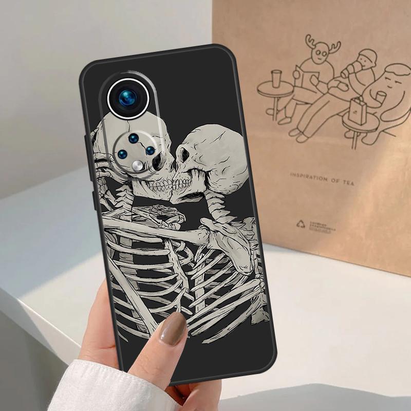 Чехол 'Поцелуй Черепа' для Honor Magic 7 Lite 5 6 8 Pro Чехол для Honor 400 200 90 70 50 X8a X8b X9a X9b X9c