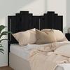 VidaXL Headboard Black 146x4x110 Cm Solid Pine Wood 818474