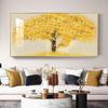 Yellow Golden Money Tree for Living Room Decoration Painting Rich Tree Canvas Painting Wall Pictures Landsdcape Posters Prints