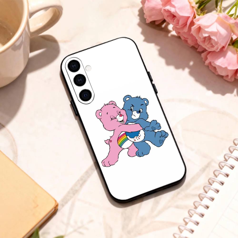 C-Classic C-Cute C-Care B-Bears phone Case For Samsung Galaxy A73,A72,A71,A70,A53,A52,A51,Others Soft Black Shell