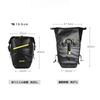 Rhinowalk Bicycle Pannier Bags, Rear Bags, Side Bags, Waterproof, Large Capacity, Lightweight, and Storage Capacity (Black)