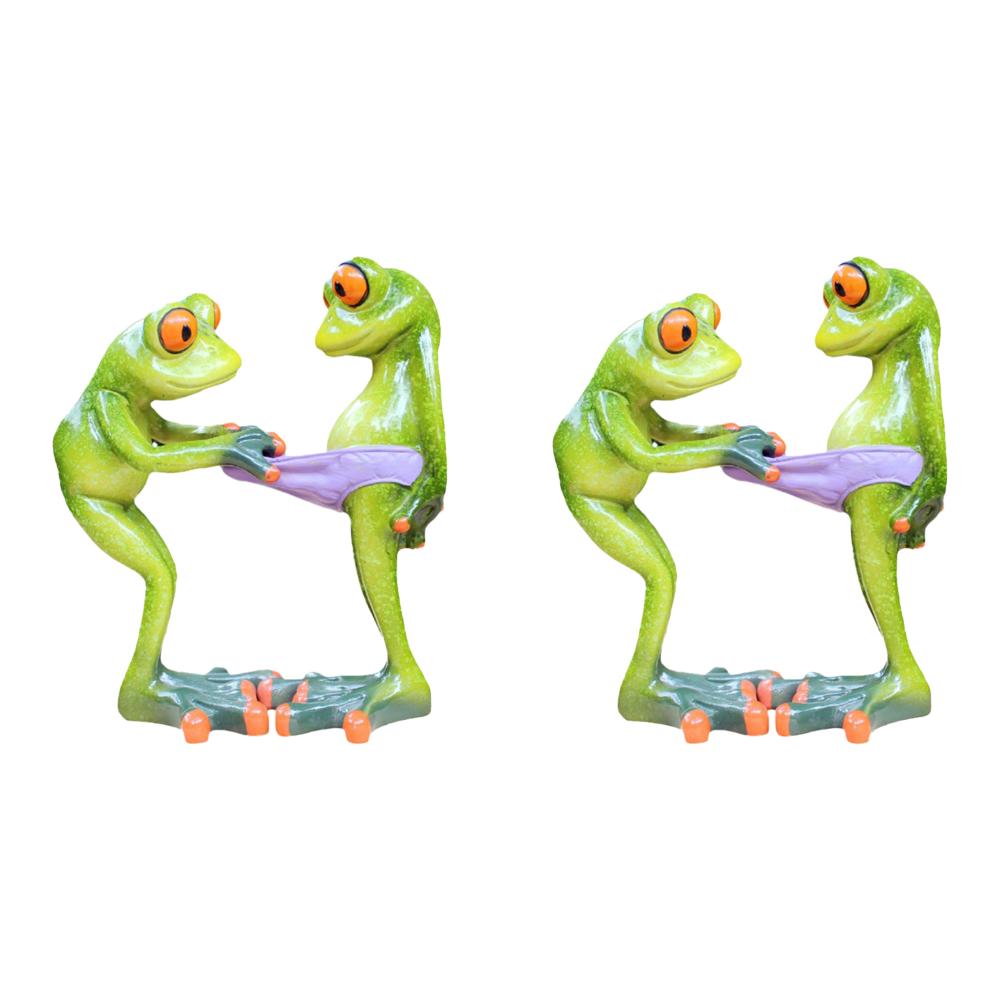 Фигурки лягушек Декор Универсальная креативная статуэтка лягушки Коллекционная фигурка лягушки из смолы Настольные украшения для домашнего офиса