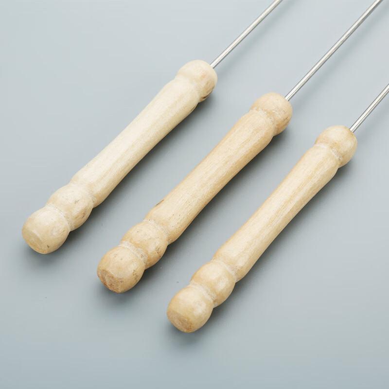 ZISIZ Wooden Handle BBQ Skewers