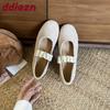 Fashion Fashion Round Toe Women Flats Mary Janes Slip On Shoes Casual Luxury Female Shallow Footwear Soft Ladies Flats With Shoes New
