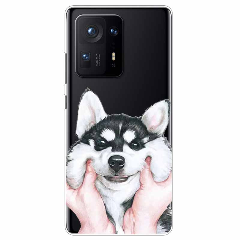 Мягкий прозрачный чехол для телефона Xiaomi Mix 4 Чехол Красивый Цветок ТПУ Силиконовый Задние Чехлы для Xiaomi Mi Mix 4 Чехлы Mix4 Прозрачный