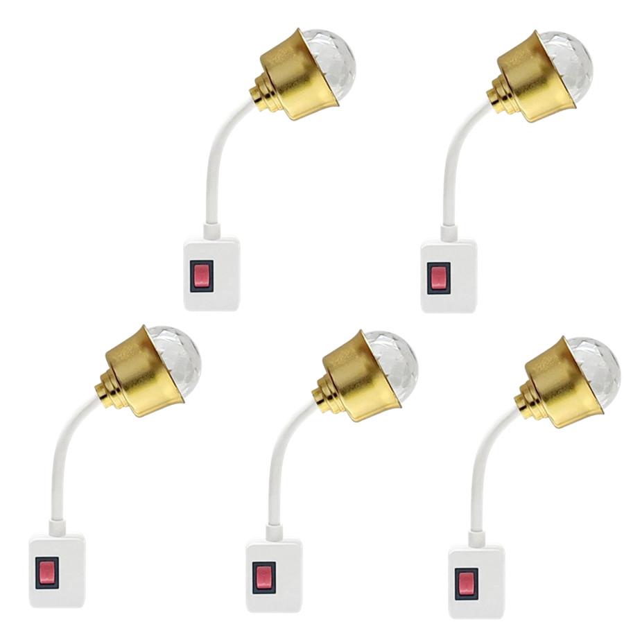 Сценический светильник, красочный маленький волшебный шар, вращающийся светодиодный сценический светильник, лампа для DJ, дискотека, окружающее освещение