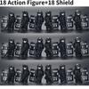 Призрачный спецназ Военный спецназ Конструкторы Совместимые с конструкторами для мальчиков Со щитами и ведрами
