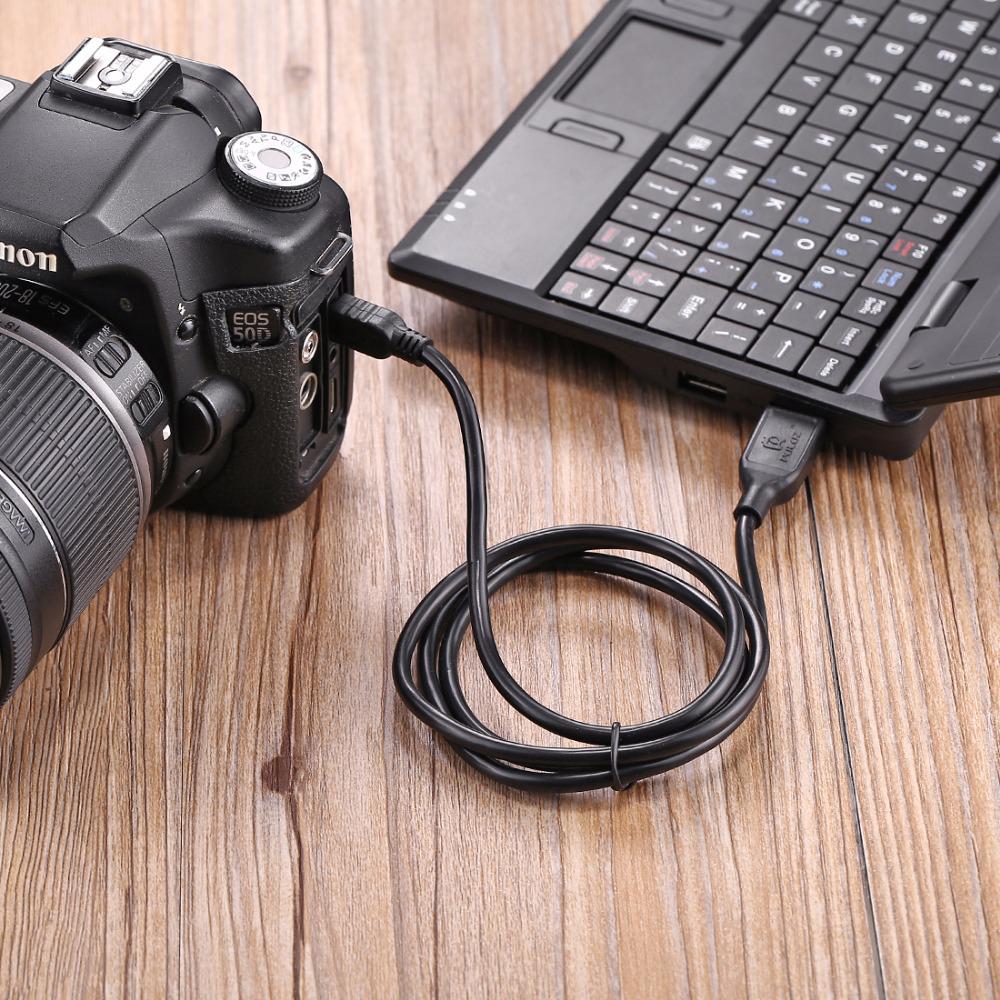 PULUZ Mini 5 pin USB Sync Data Charging Cable for HERO4/ 3+ Canon 50D / 60D / 70D / 5D2 / 5D3