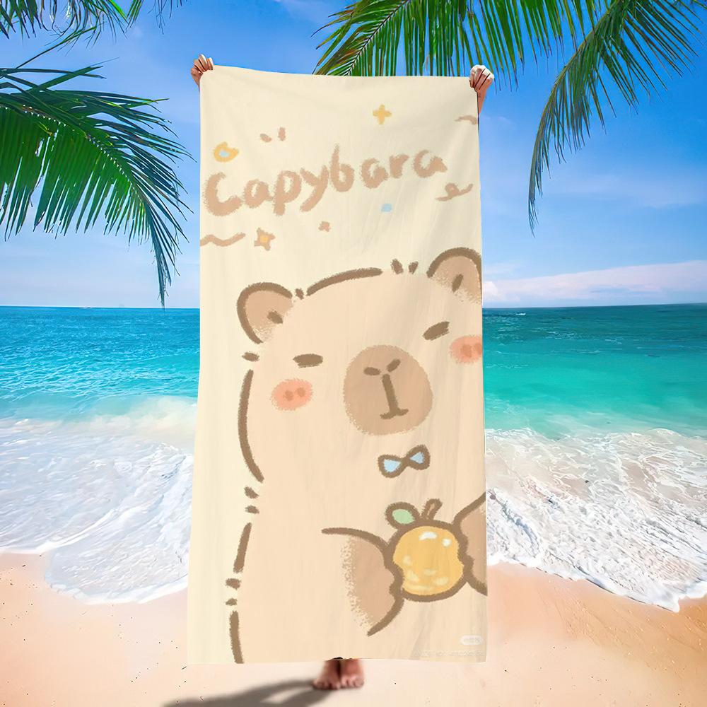 New Cute Animal Printed Microfiber Beach Towel Quick Dry Absorbent Soft Bath Towel For Kids