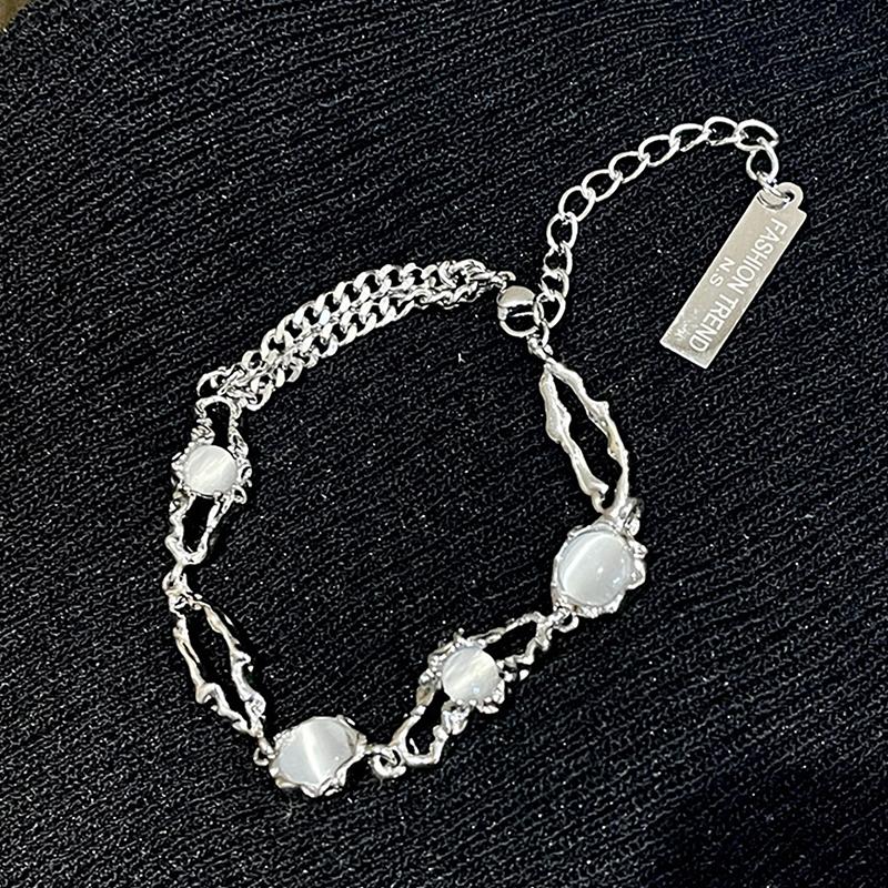 Kiss Jewelry Kpop Титановая Сталь Лунный Камень Браслет Для Женщин Y2K Ins Корейская Мода Браслет С Кисточкой Pulseras Подарок