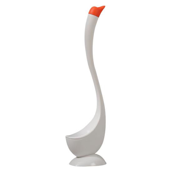 Набор туалетных ершиков с вентилируемым основанием, щетка в форме лебедя для мощной чистки ванной комнаты