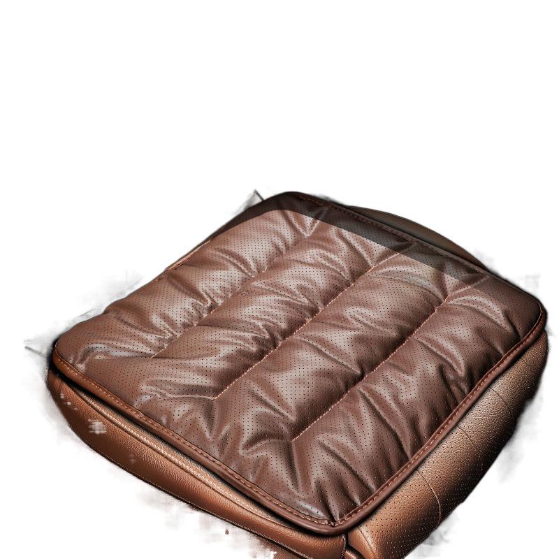 Универсальная подушка на сиденье автомобиля из премиальной кожи наппа на все сезоны, цельная, совместимая с Mercedes-Benz и BMW